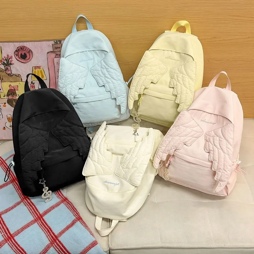 Canvas Backpack Casual - Mochila versátil con diseño de alas