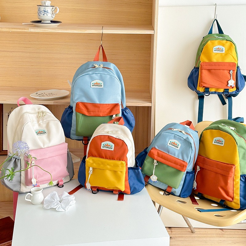 Nueva Mochila Infantil con Blo - Canvas Backpack Casual reseña y precio